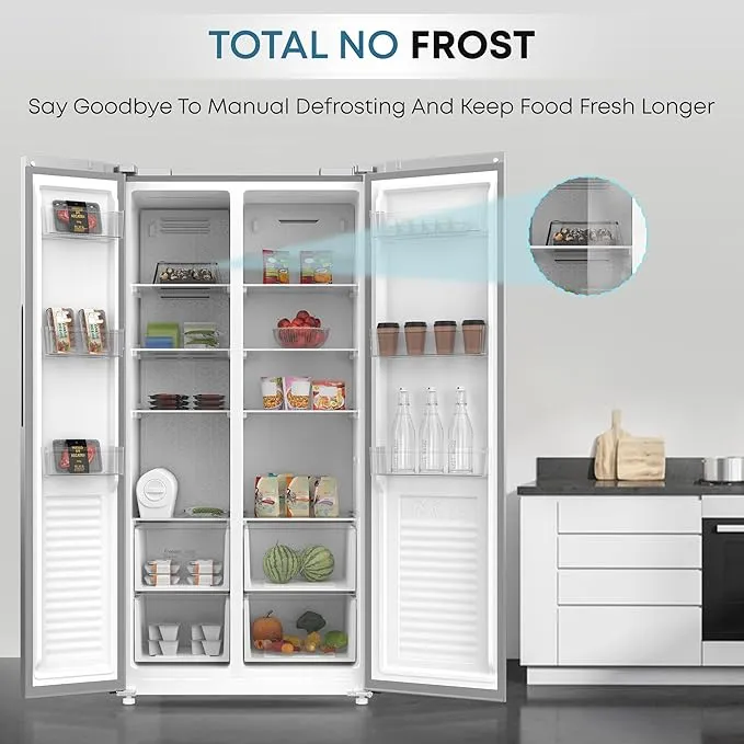 Krome Side By Side 600L Refrigerator – KR-SBS601SM 3