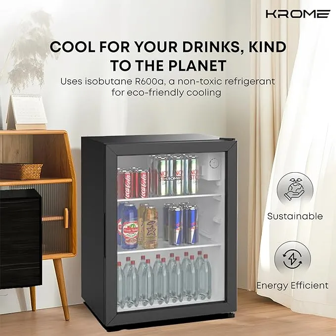 Krome Beverage Single Door Showcase Chiller – KR-BC90DM 3
