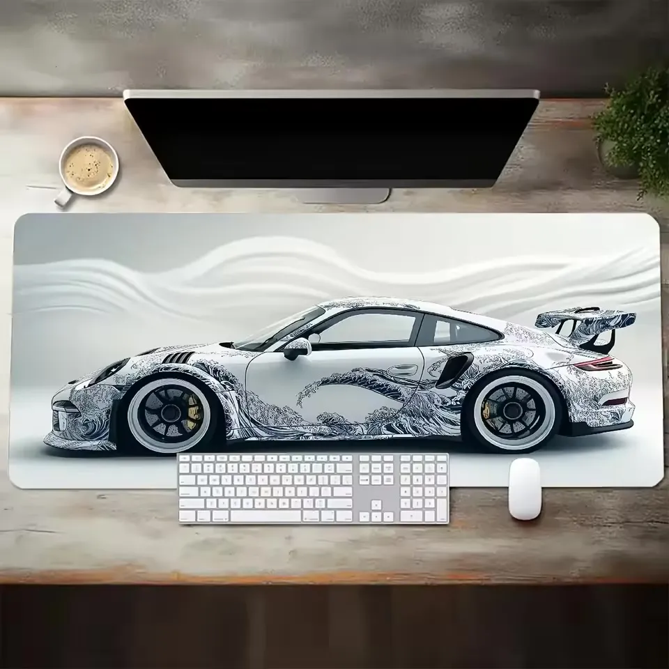 Logitech Mouse Pad 300×600mm White Large Desk Mat with Smooth Surface, Non-Slip Rubber Base, Durable Design for Office, Gaming & Everyday Use