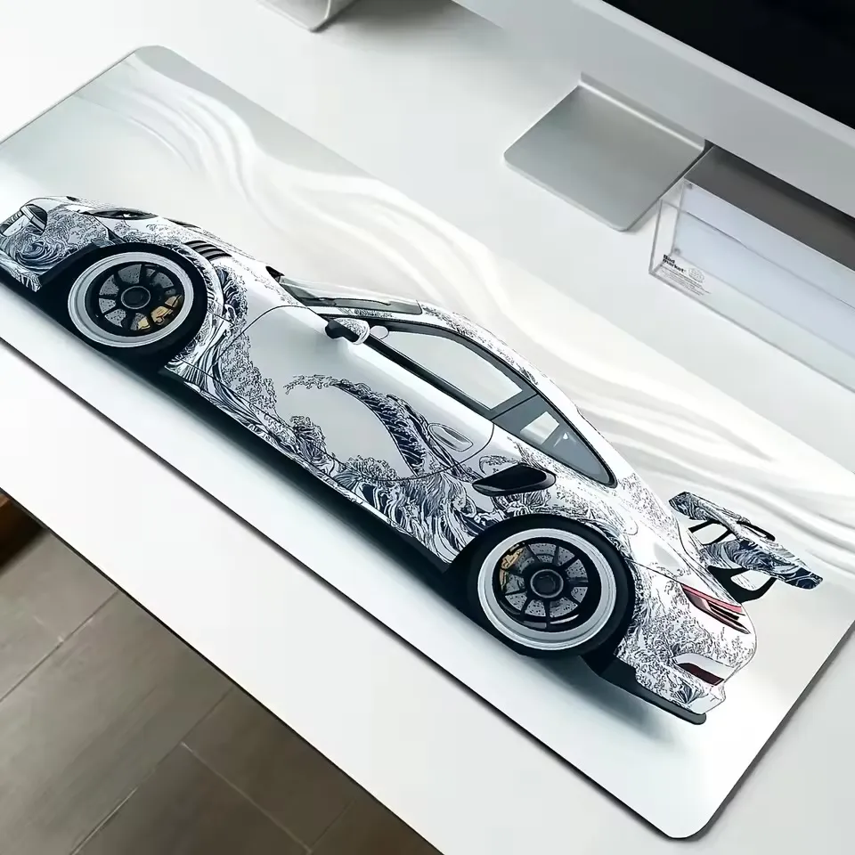 Logitech Mouse Pad 300×600mm White Large Desk Mat with Smooth Surface, Non-Slip Rubber Base, Durable Design for Office, Gaming & Everyday Use