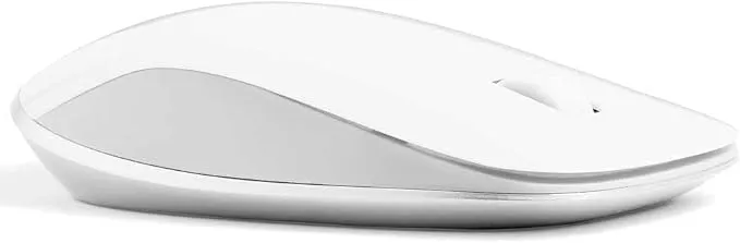 HP 410 Slim White Bluetooth Mouse, Bluetooth 5.0 Wireless Optical Mouse, 1200 DPI, Ambidextrous Design, 12-Month Battery Life
