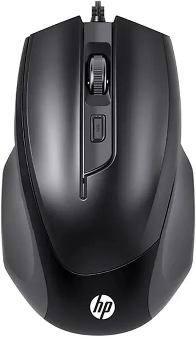 HP M150 Wired Gaming Mouse, USB Optical Mouse, High-Precision Tracking, 3-Button Design, Black