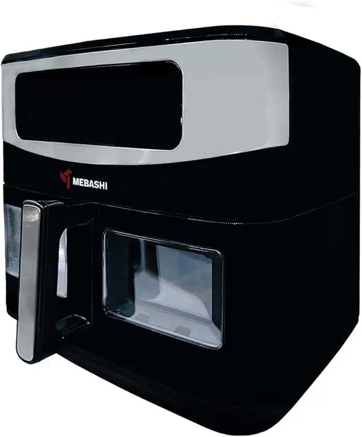 Mebashi 11L Air Fryer, Digital Touch Screen Cooking Machine, 360 Heat Circulation, Touch Control Panel, 11 Function Menus, Glass Window (ME-AF958) (1700-2050W) 5