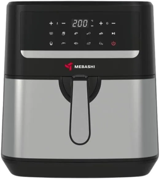 MEBASHI Air Fryer, 7.5L Capacity, LED Touch Screen, High Speed Air Circulation, Air Cooking Machine (ME-AF968)(1600-1800W)