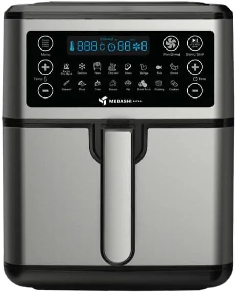Mebashi 5.5L Air Fryer with Touch Screen, 3 Level Adjustable Fan Speed, 16 Pre-Set Cooking Program (ME-AF983)(1550W-1850W)
