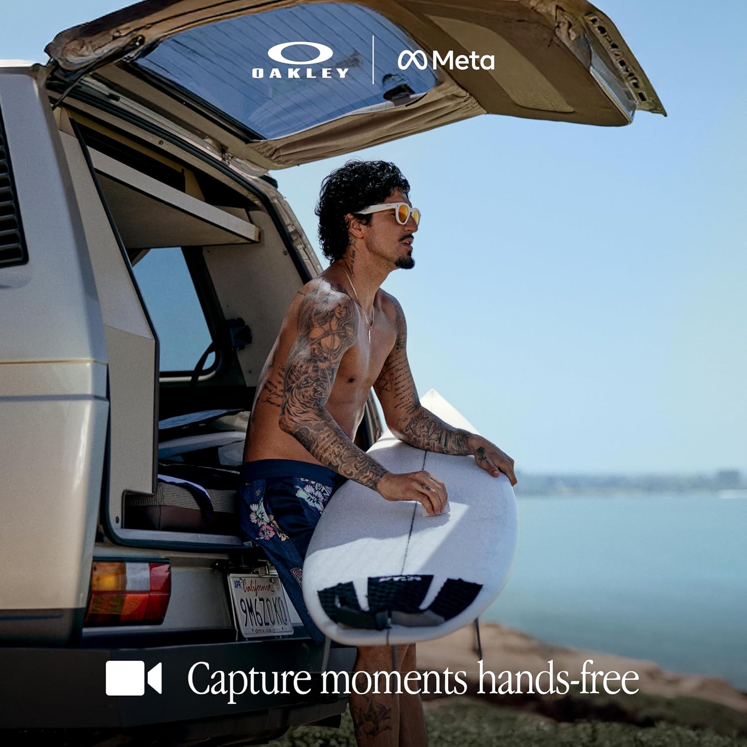 Oakley Meta HSTN, Warm Grey | Smart AI Glasses for Men, Women — Performance for Sports, Athletes — Camera, Audio, Video — 8 Hour Battery — 3K HD Resolution — Prizm™ Polarized Transitions® Lenses | 14 MP Camera, 60 FPS Video, Voice Command, Open-Ear Audio, 8H Battery, Meta AI App - Prizm™ Ruby Lenses 3