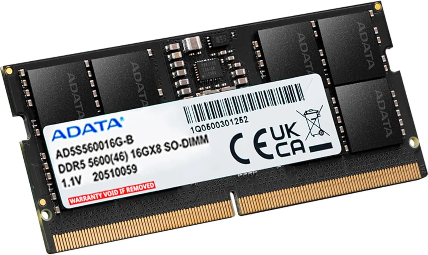 ADATA 16GB DDR5 5600MHz, SODIMM Laptop RAM Memory Module, AD5S560016G-S 3