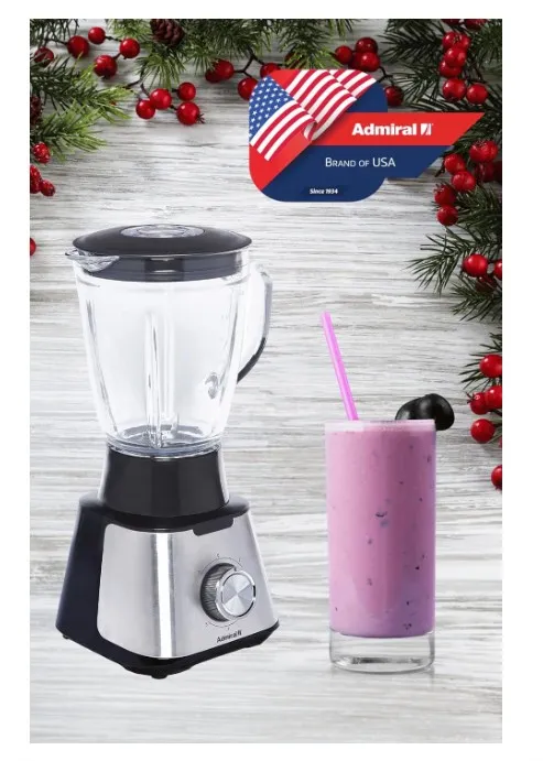 Admiral 1.5 Litre Blender with Grinder and Chopper, 600W Power, 2 Grinding Mills, Stainless Steel Blades, 5 Speed with Pulse Control, Anti-Slip Feet, ADBL1560 3