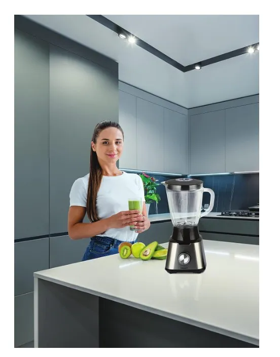 Admiral 1.5 Litre Blender with Grinder and Chopper, 600W Power, 2 Grinding Mills, Stainless Steel Blades, 5 Speed with Pulse Control, Anti-Slip Feet, ADBL1560 4