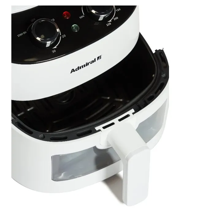 Admiral Air Fryer 3.7L, 1300W, Classic Knob Control, Transparent Window, Detachable Basket, Cool Touch Handle, Dishwasher Safe, ADAF37BL 4