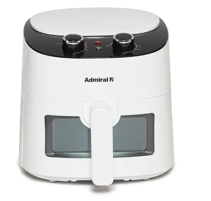 Admiral Air Fryer 3.7L, 1300W, Classic Knob Control, Transparent Window, Detachable Basket, Cool Touch Handle, Dishwasher Safe, ADAF37BL 5