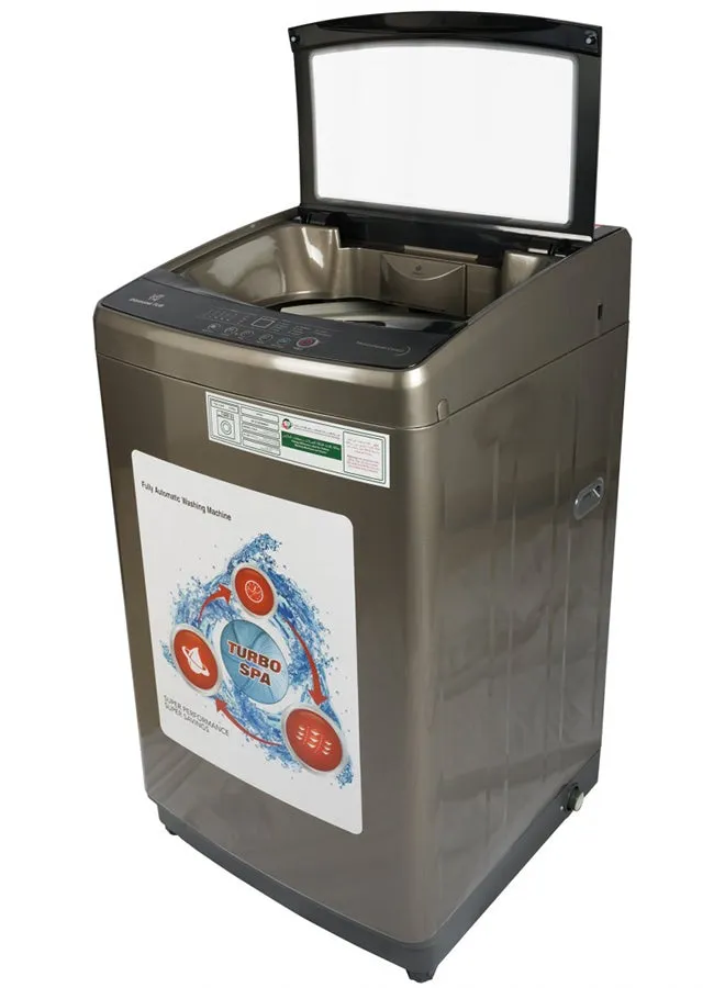 Afra 8KG Fully Automatic Top Load Washing Machine AF-8145WMWT – Grey, 400W, Multiple Wash Programs, LED Display, Compact Design, Transparent Lid 2