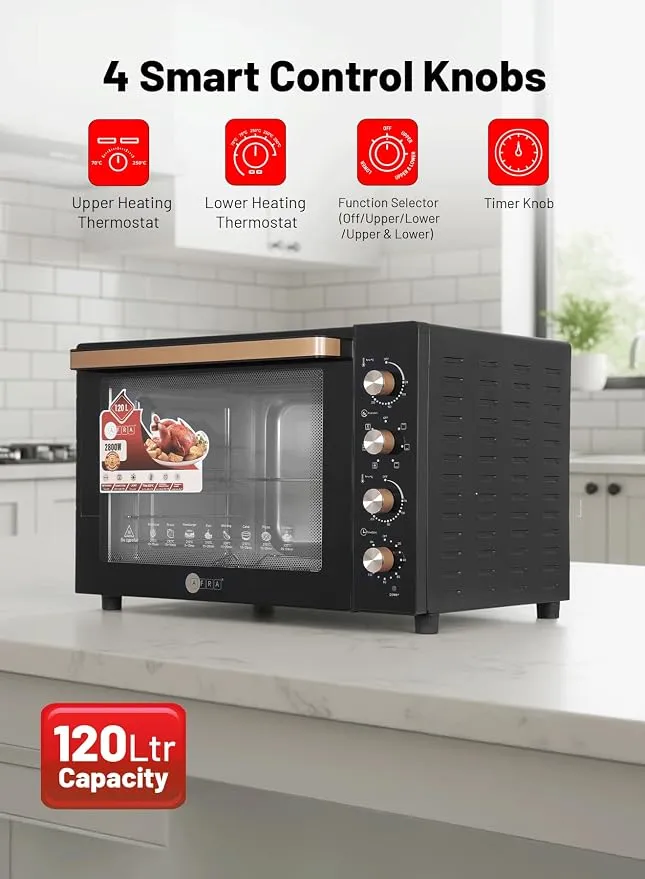 Afra ELECTRIC OVEN 120L AF-12080OTBK 3