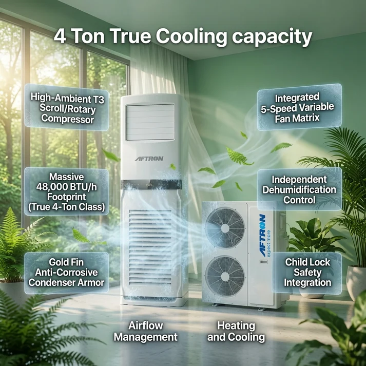 Aftron 4 Ton Floor Standing Air Conditioner - AFSAC4818RC