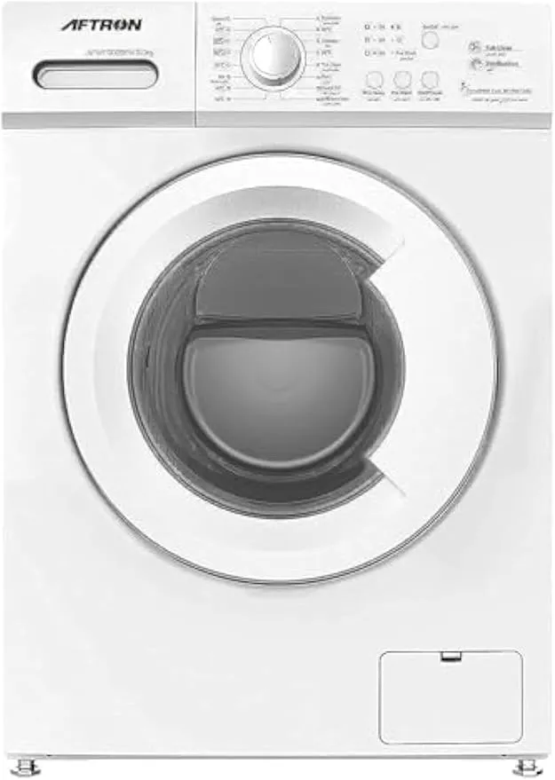 Aftron 6KG Front Load Washing Machine AFWF6020FN – White, Fully Automatic, 1000 RPM Spin Speed, Multiple Wash Programs, Child Lock, Energy Efficient