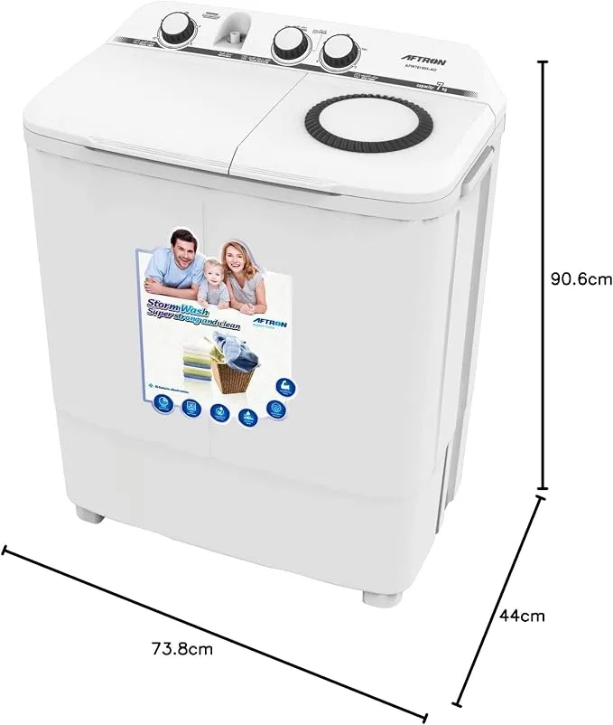 Aftron 7KG Twin Tub Washing Machine – AFW78200K