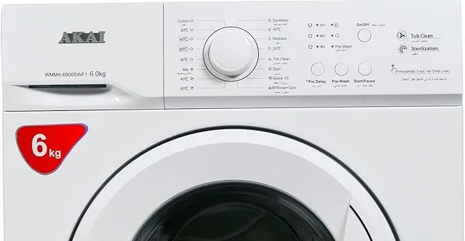 Akai WASHING MACHINE FRONT LOAD 6KG MWMA6000SWF19 3