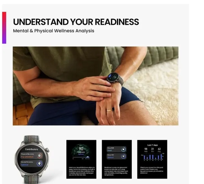 Amazfit Balance A2287Gry Smartwatch Sunset Grey 3