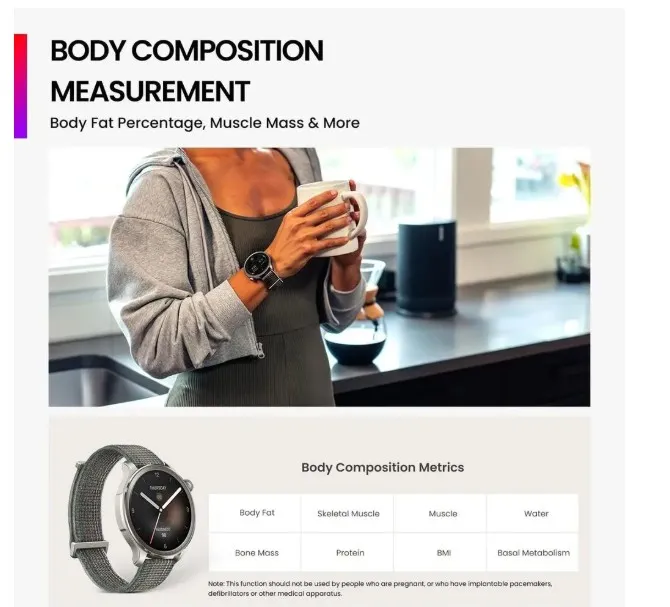 Amazfit Balance A2287Gry Smartwatch Sunset Grey 4