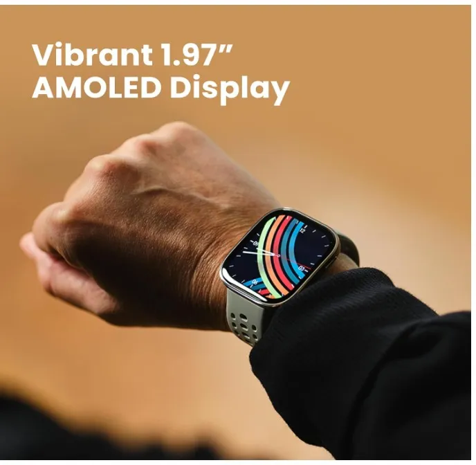 Amazfit Bip 6 Smart Watch 46mm, 14 Day Battery, 1.97" AMOLED Display, GPS & Free Maps, AI, Bluetooth Call & Text, Health, Fitness & Sleep Tracker, 140+ Workout Modes, 5 ATM Water-Resistance