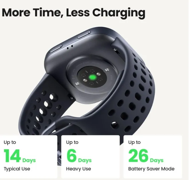 Amazfit Bip 6 Smart Watch 46mm, 14 Day Battery, 1.97" AMOLED Display, GPS & Free Maps, AI, Bluetooth Call & Text, Health, Fitness & Sleep Tracker, 140+ Workout Modes, 5 ATM Water-Resistance 4