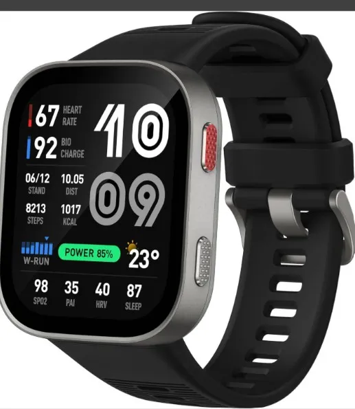 Amazfit Bip Max 50mm Smartwatch, 2.07" AMOLED Display, GPS, 4GB Storage, Offline Maps, Tracker, Hybrid Training, 150+ Sports, HYROX Mode, 5 ATM for Android & iPhone, Silver | A2568 3