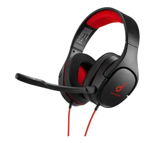 Anker soundcore strike 1 gaming headset, stereo sound, sound enhancement for fps games, noise isolating mic, and cooling gel-infused cushions, gaming headset compatible with xbox one, ps4, and pc 2