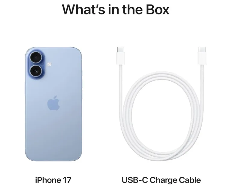 Apple iPhone 17 256 GB: 6.3-inch Display with ProMotion, A19 Chip, Center Stage Front Camera for Smarter Group Selfies, Improved Scratch Resistance, All-Day Battery Life; Mist Blue- TDRA Version 4