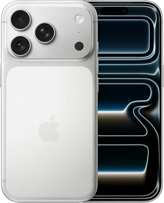 Apple iPhone 17 Pro 256 GB: 6.3-inch Display with ProMotion up to 120Hz, A19 Pro Chip, Breakthrough Battery Life, Pro Fusion Camera System with Center Stage Front Camera; Silver - TDRA Version