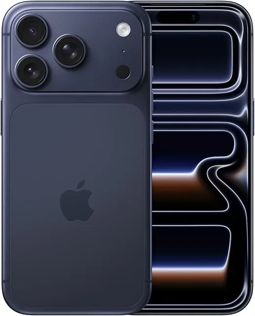 Apple iPhone 17 Pro 256 GB: 6.3-inch Display with ProMotion up to 120Hz, A19 Pro Chip, Breakthrough Battery Life, Pro Fusion Camera System with Center Stage Front Camera; Deep Blue - TDRA Version