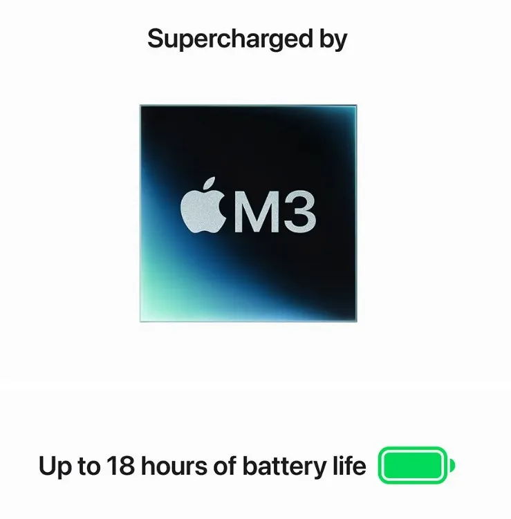 Apple MacBook Air 15", M3 chip with 8-core CPU and 10-core GPU, 8GB, 256GB SSD - Silver ,Arabic 3