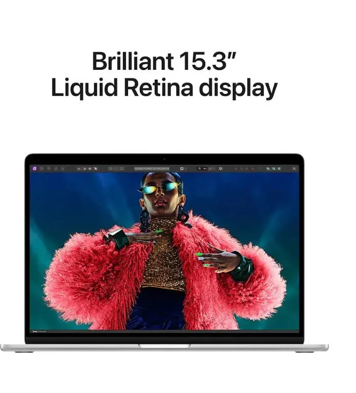 Apple MacBook Air 15", M3 chip with 8-core CPU and 10-core GPU, 8GB, 256GB SSD - Silver ,Arabic 4