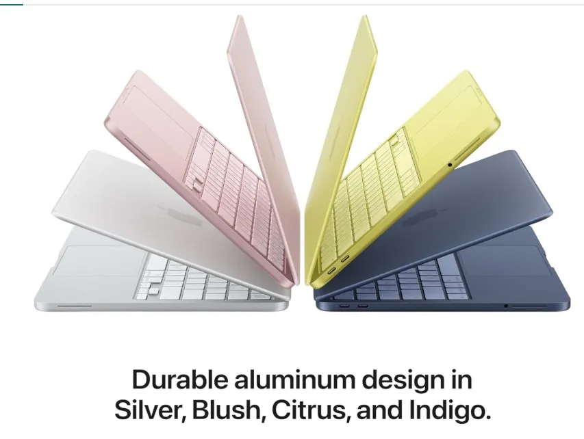 Apple MacBook Neo 13-inch (2026) – A18 Pro Chip, 8GB Unified Memory, 256GB SSD, Indigo (Arabic Keyboard) 2