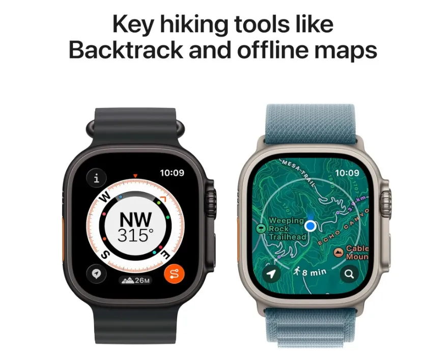 Apple Watch Ultra 3 GPS + Cellular 49mm Premium Running and Multisport Smartwatch with Rugged Black Titanium Case with Black Alpine Loop - Medium. Advanced Health and Fitness Tracking 3