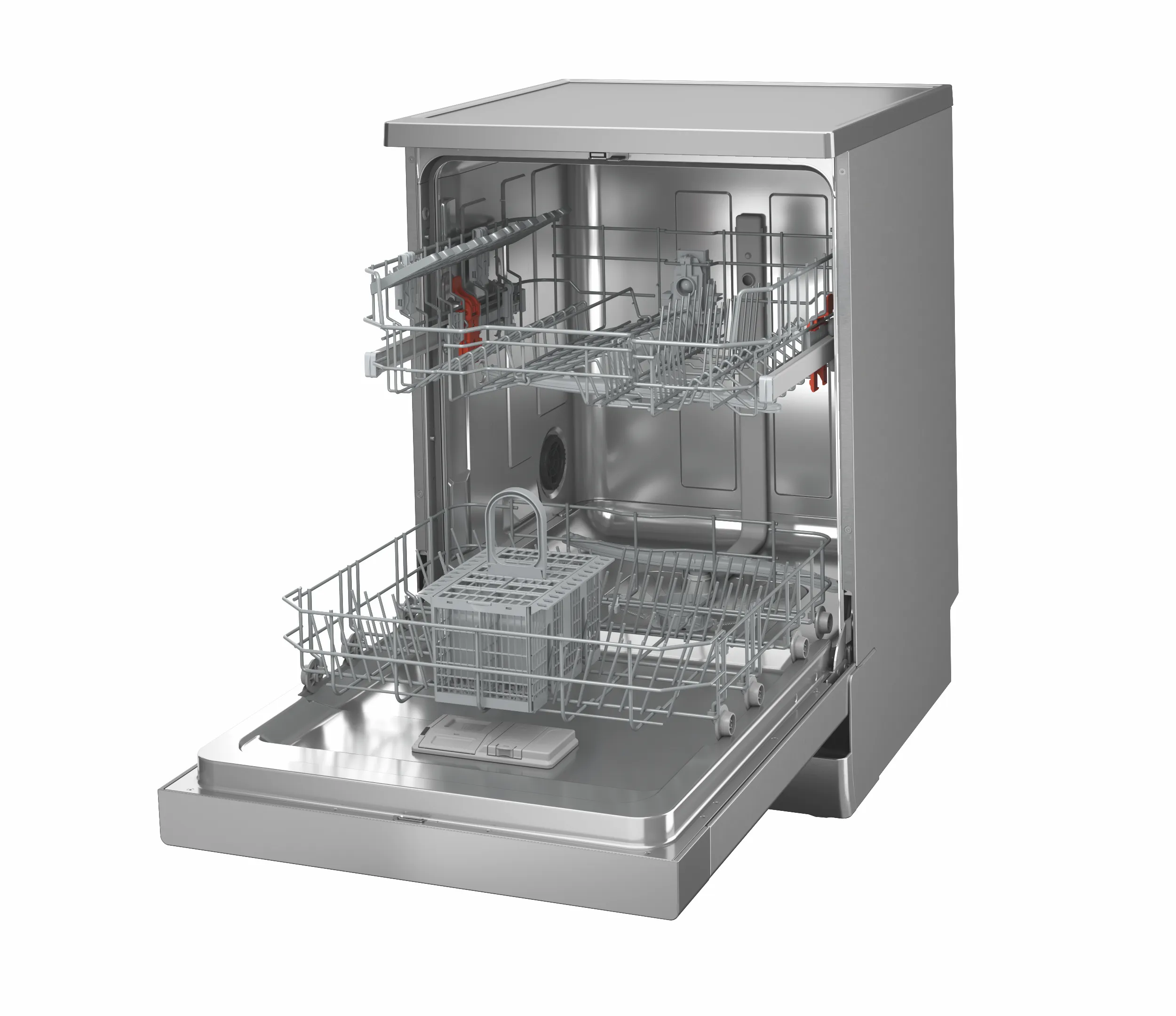 Ariston Freestanding Dishwasher 60cm, 13 Place Settings – LFC2B19XUK (Grey/Inox) 3