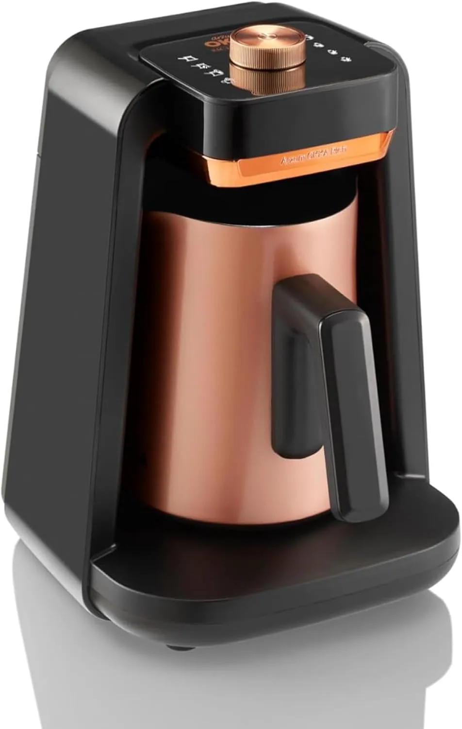 Arzum Okka Rich Spin Pro Automatic Turkish Coffee & Hot Beverage Machine (OK0026) |700W, 8 Modes Incl. Slow Brew & Hot Milk Froth, 5 Cups, Stainless...