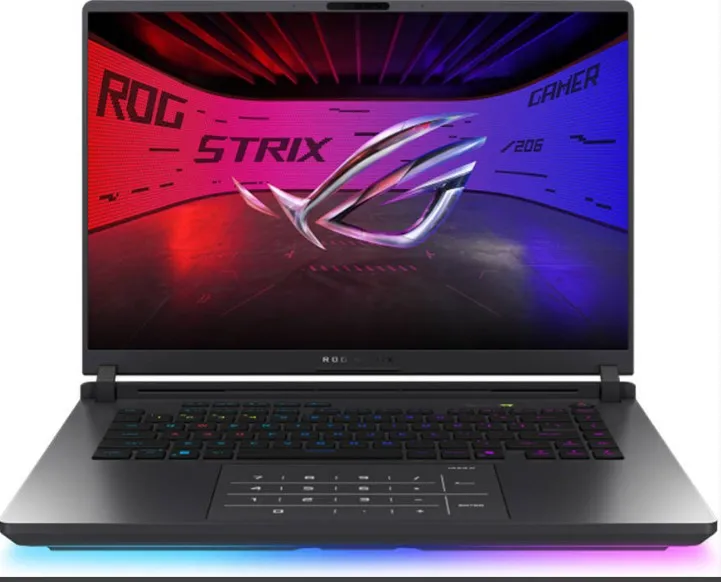 ASUS ROG Strix G16 G615LP Gaming Laptop, 16" FHD+ IPS 165Hz Display, Intel Core Ultra 9 Processor 275HX, 32GB RAM, 2TB SSD, NVIDIA RTX 5070 8GB, English K/B, Win11, Eclipse Gray | G615LP-XS97