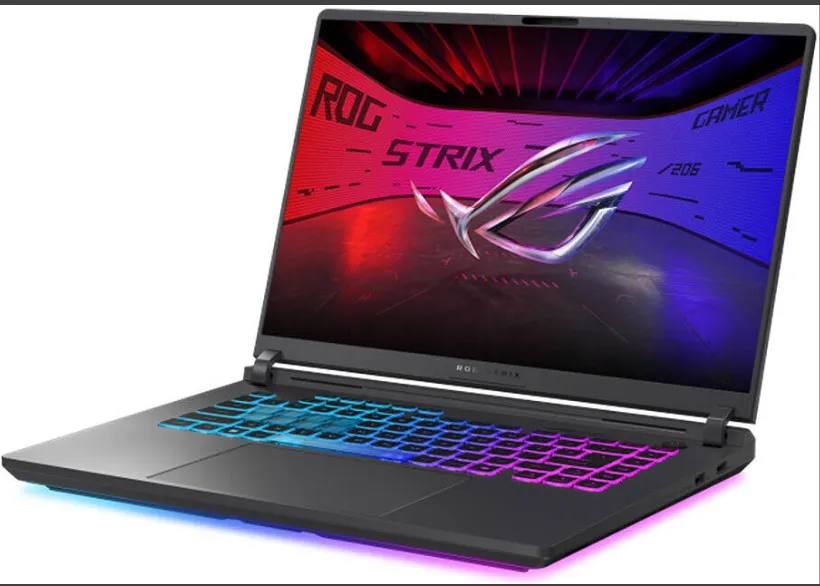 ASUS ROG Strix G16 G615LP Gaming Laptop, 16" FHD+ IPS 165Hz Display, Intel Core Ultra 9 Processor 275HX, 32GB RAM, 2TB SSD, NVIDIA RTX 5070 8GB, English K/B, Win11, Eclipse Gray | G615LP-XS97