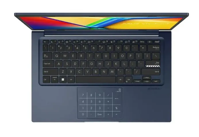 ASUS Vivobook 14 (2023) Laptop – 13th Gen / Intel Core i7-1355U / 14inch FHD / 512GB SSD / 12GB RAM / Shared IntelUHD Graphics / Windows 11 Home / English Keyboard / Quiet Blue – [X1404VA-I712512] 3