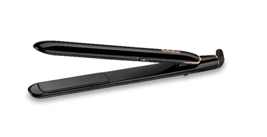 BaByliss Smooth Finish 230 Hair Straightener |Titanium Ceramic Plates For Efficient Straightening |Adjustable Temperature Settings For Versatile Styling |Salon-quality Results At Home| ST250SDE(Black)