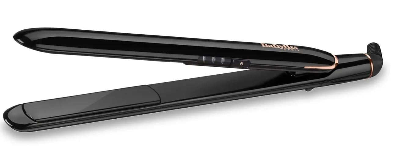 BaByliss Smooth Finish 230 Hair Straightener |Titanium Ceramic Plates For Efficient Straightening |Adjustable Temperature Settings For Versatile Styling |Salon-quality Results At Home| ST250SDE(Black) 4