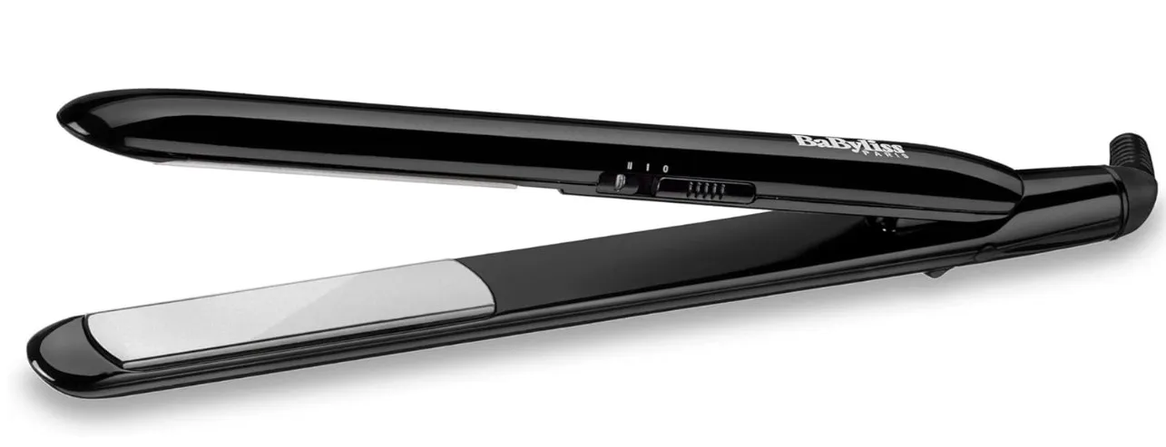 BaByliss Smooth Glide 230 Hair Straightener | Fast Heat Up Ceramic Coated Plates For Rapid Results | 2 Digital Temp Settings 200°C - 230°C | Breathe Easy With Auto Shut Off Function | ST240SDE (Black)