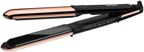 BaByliss Straightener, 28mm Titanium Plates For Efficient Styling, 5 Temperature Settings For Versatility With Fast Heat-up Time, Lightweight And Ergonomic Design With Shiny Results, ST482SDE (Gold) 5