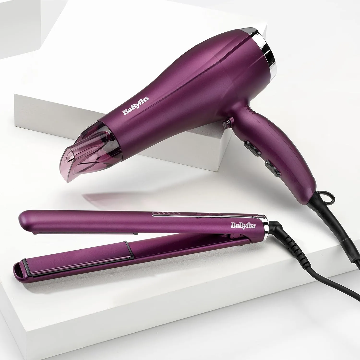 BaByliss Velvet Orchid 2300 Hair Dryer, Fast Drying Results, Ionic, Comfortable Blow-Dry, Purple 4