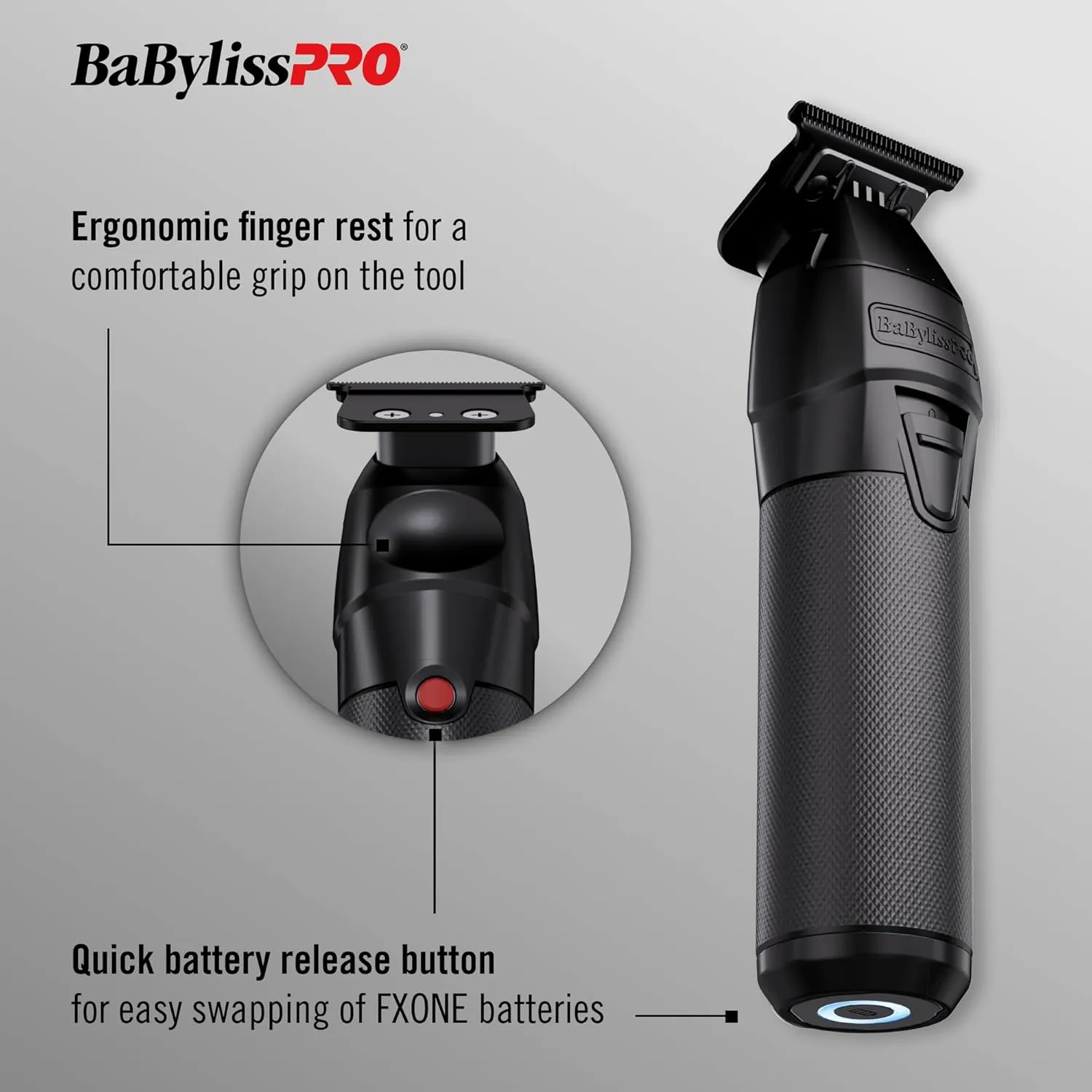 BaBylissPRO FXONE BLACKFX All Metal Trimmer 3
