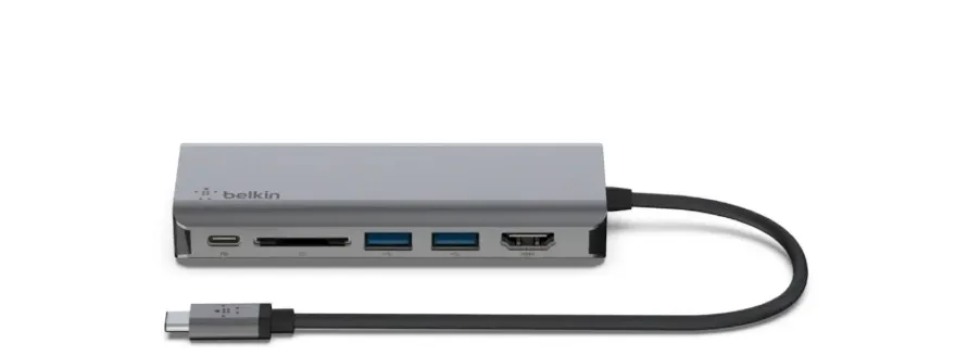 Belkin AVC008BTSGY USB Type-C 6 In 1 Multiport Adapter 2
