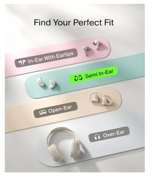 Belkin SoundForm Anywhere Wireless Earbuds, Lightweight Earbuds for Side Sleeping with Long-Lasting Comfort, Bluetooth 6.0, 26H Battery Life, IPX4, Earphones for sleeping, sports and more - White 3