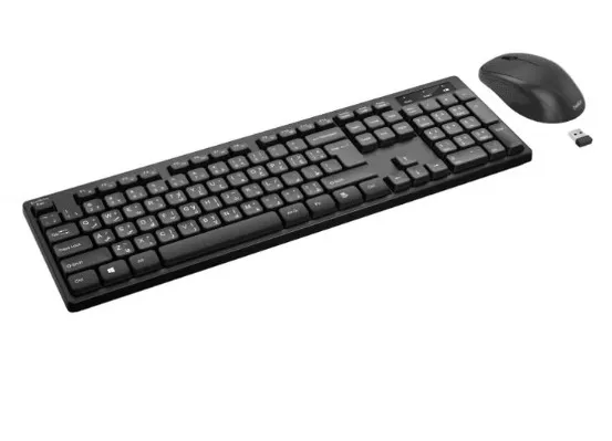 Belkin Wireless Keyboard and Mouse Combo Black | English Arabic Black BBZ010ar