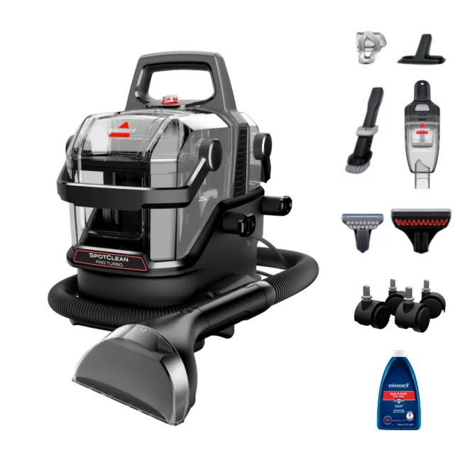 BISSELL SpotClean PRO Turbo Portable Deep Cleaner, SmartMix™ Technology, 420 W, Model 3911K, Black/Grey 4