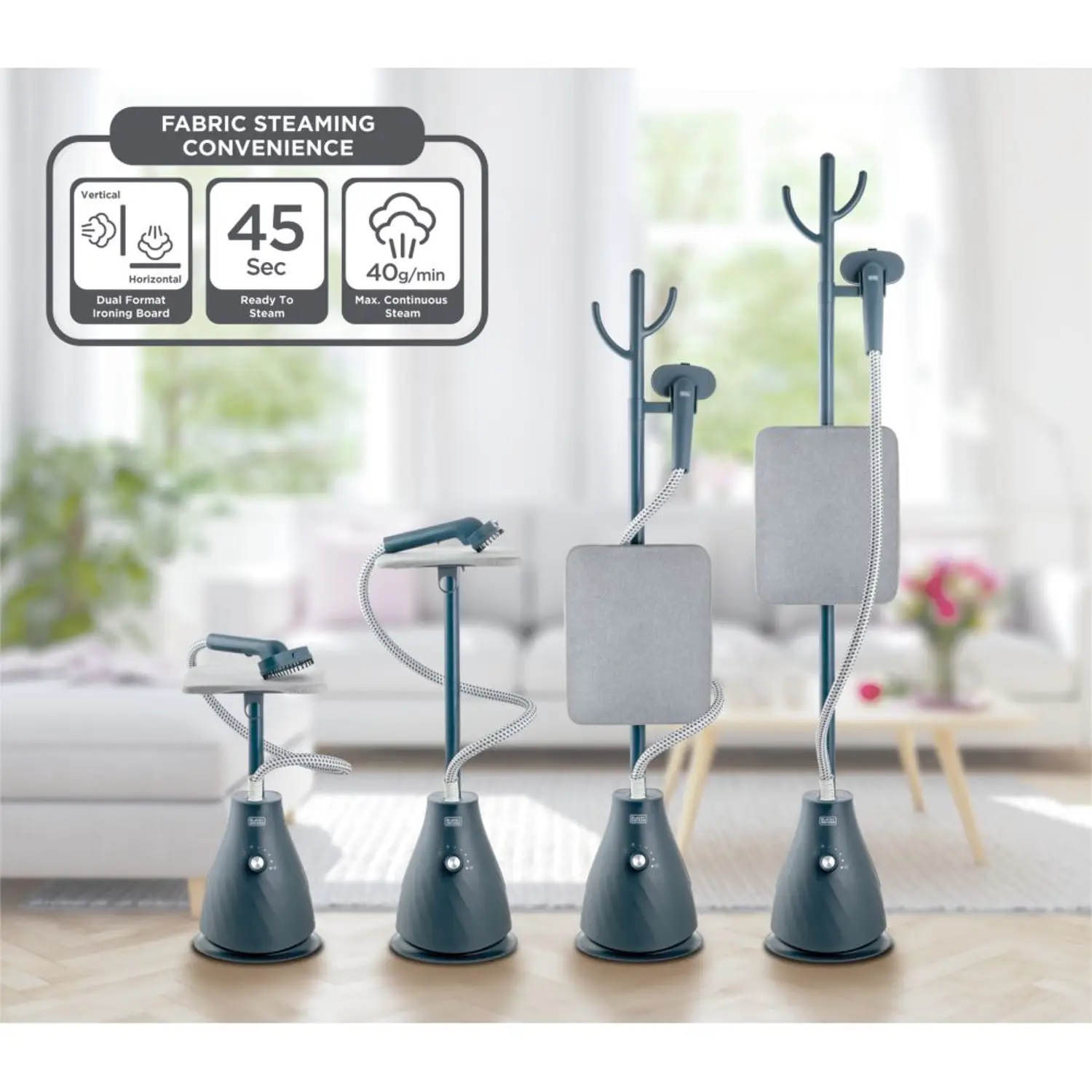 Black and Decker Garment Steamer With Ironing Board GST1820-B5 3